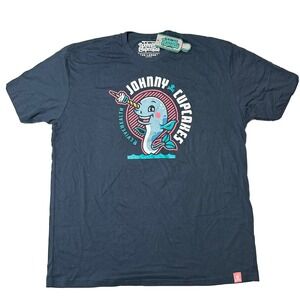 Johnny Cupcakes Shirt 3XL Dolphin Unicorn Navy Rare New With Tags